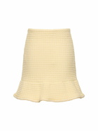 SELF-PORTRAIT - Textured Knit Mini Skirt