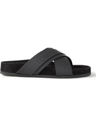 TOM FORD - Wicklow Leather and Suede Sandals - Black