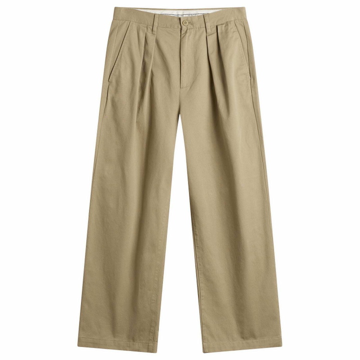 Photo: BEAMS Men's New Wide Pleated Chino in Beige