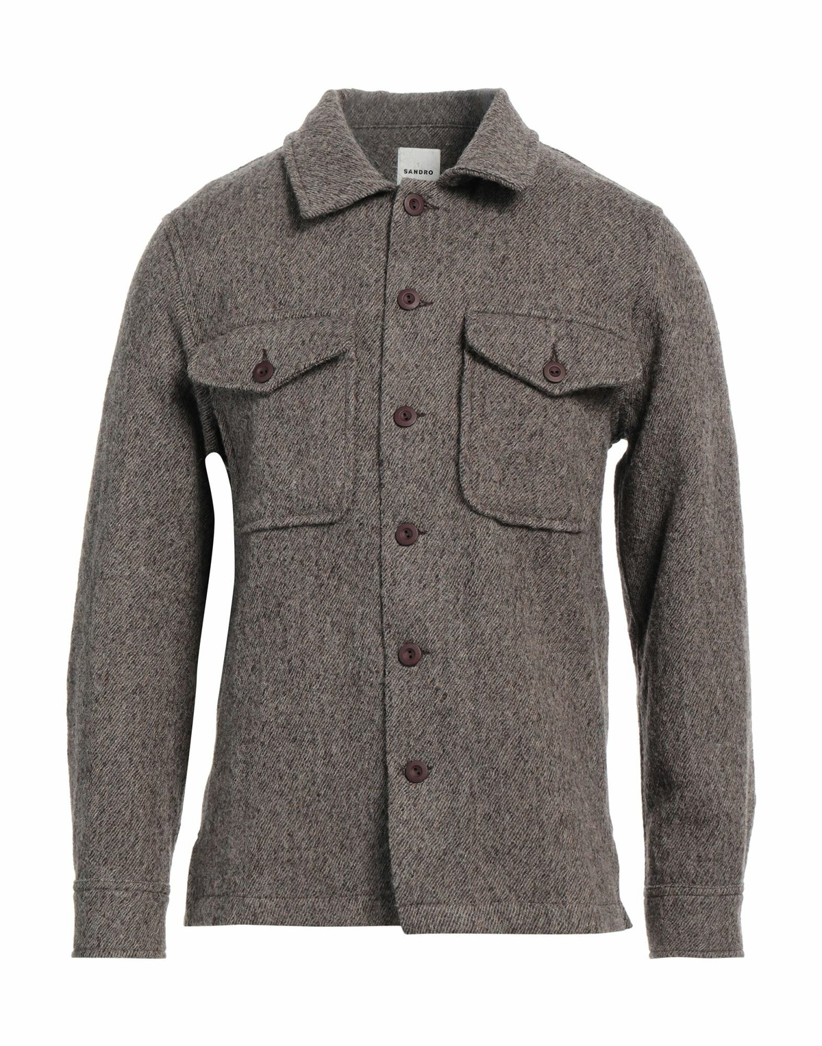 Sandro Mens Shirt in Brown