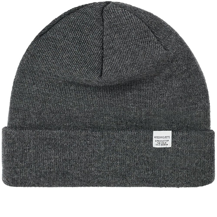Photo: Norse Projects Top Beanie Charcoal Melange