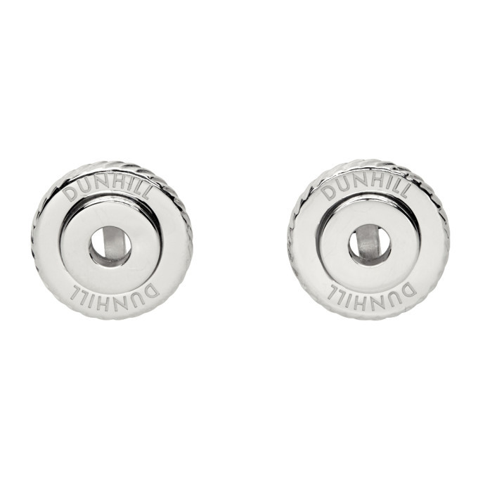 Photo: Dunhill Silver Gear Cufflinks