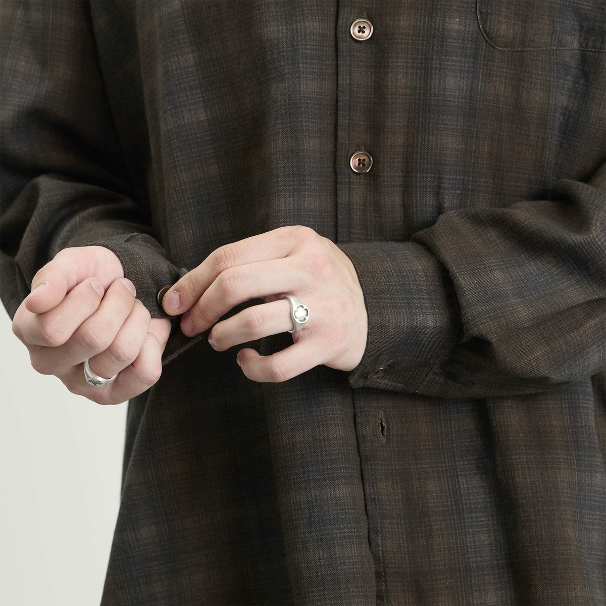 Serge DeNimes Men's Quadrant Ring in Silver