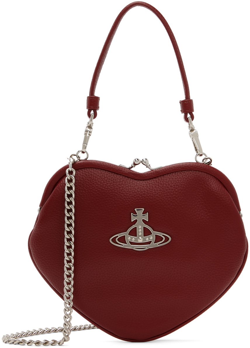 Vivienne Westwood Red Belle Heart Frame Bag