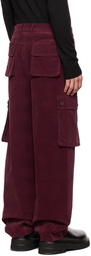 DRAE SSENSE Exclusive Burgundy Cargo Pants