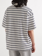 Comme des Garçons HOMME - Striped Cotton-Jersey T-Shirt - Blue