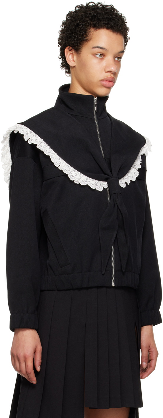 Shushu/Tong SSENSE Exclusive Black Sailor Collar Jacket