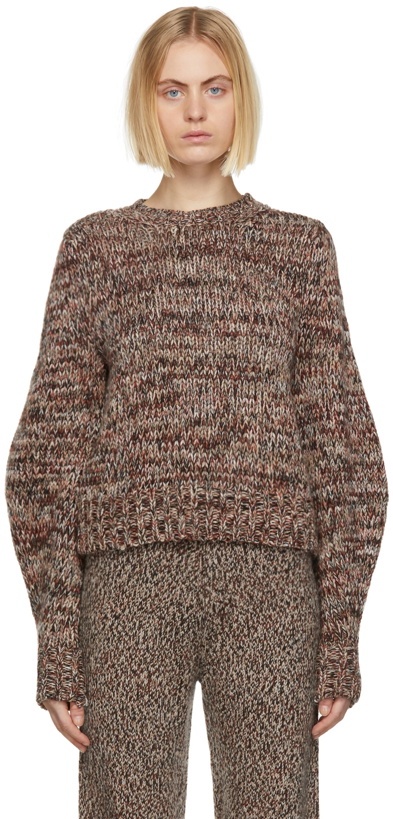 Photo: Chloé Brown Cashmere Tweed Sweater
