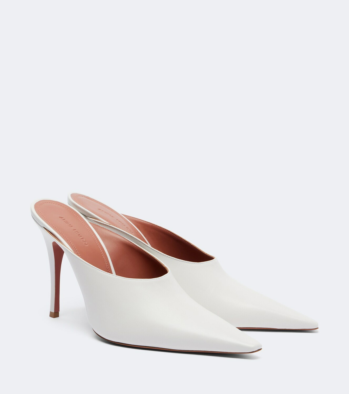 Amina Muaddi Felicia leather mules