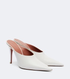 Amina Muaddi Felicia leather mules