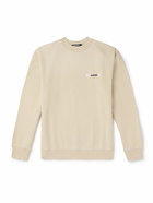 Jacquemus - Logo-Appliquéd Cotton-Jersey Sweatshirt - Neutrals