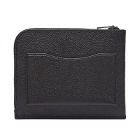 Coach Men's Crossgrain 3 in 1 Zip Wallet in Black/Charcoal