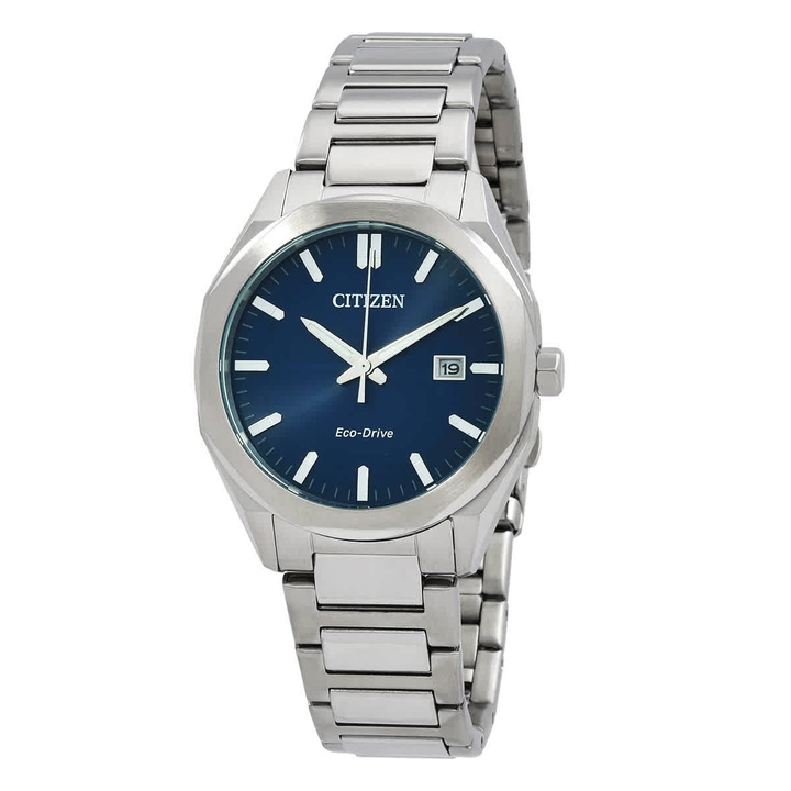Photo: Citizen Octangle Eco-Drive Blue Dial Unisex Watch BM7620-83L