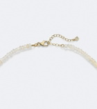 Sydney Evan Pure Protective Eye Medium 14kt gold beaded necklace with opals