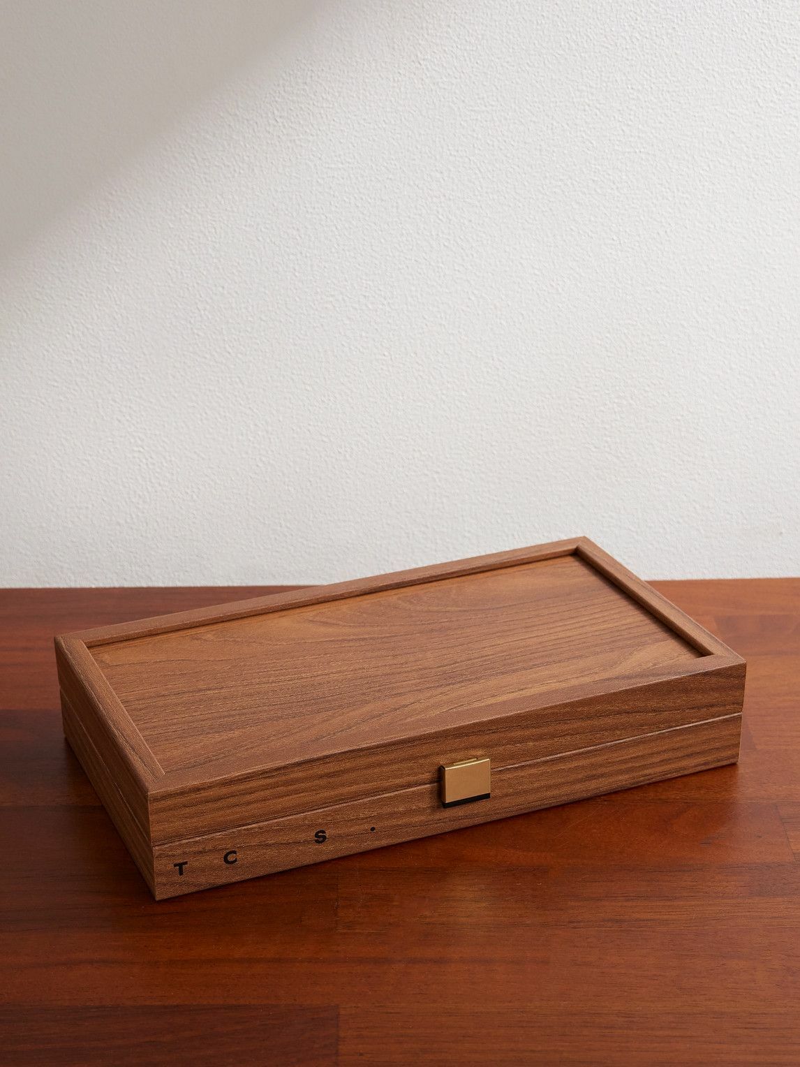 The Conran Shop - Milos Wood and Leather Travel Backgammon Set