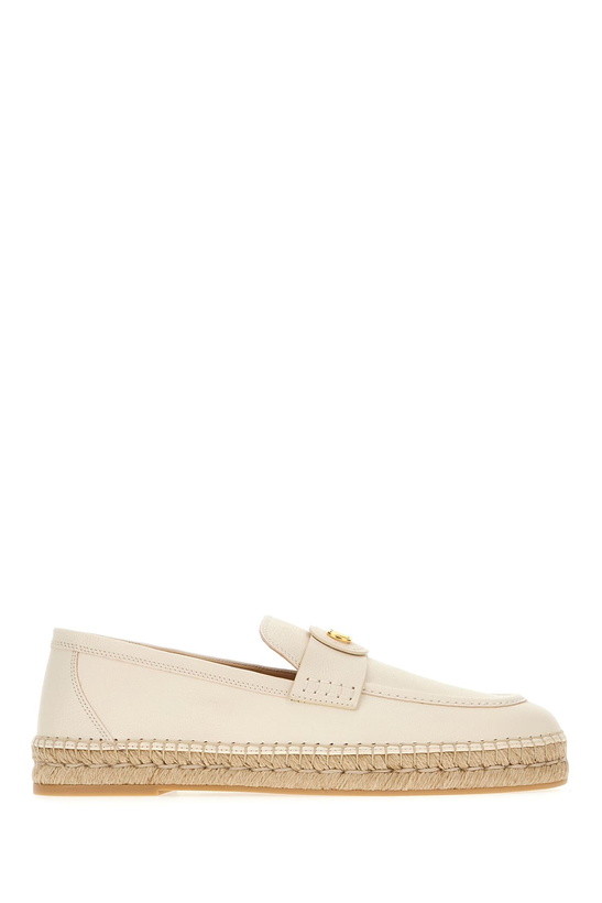 Photo: Valentino Garavani Ivory Leather Espadrilles