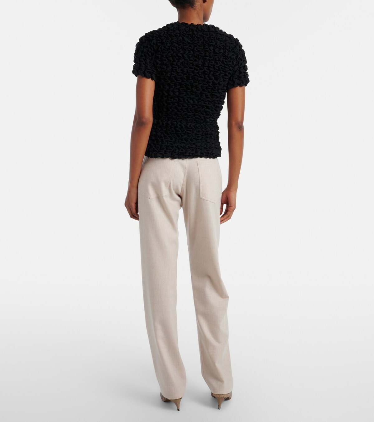 Khaite Callum wool and cashmere straight pants
