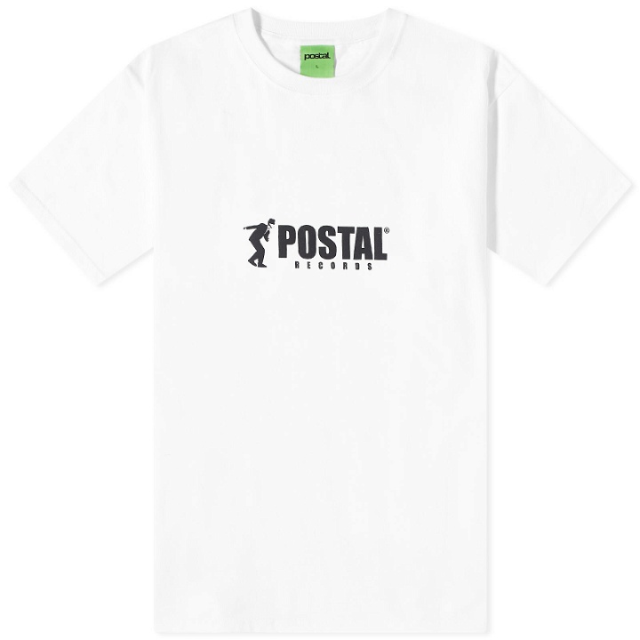 Photo: POSTAL Men's Records T-Shirt in White