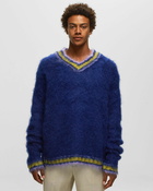 Marni V Neck Sweater Blue - Mens - Pullovers