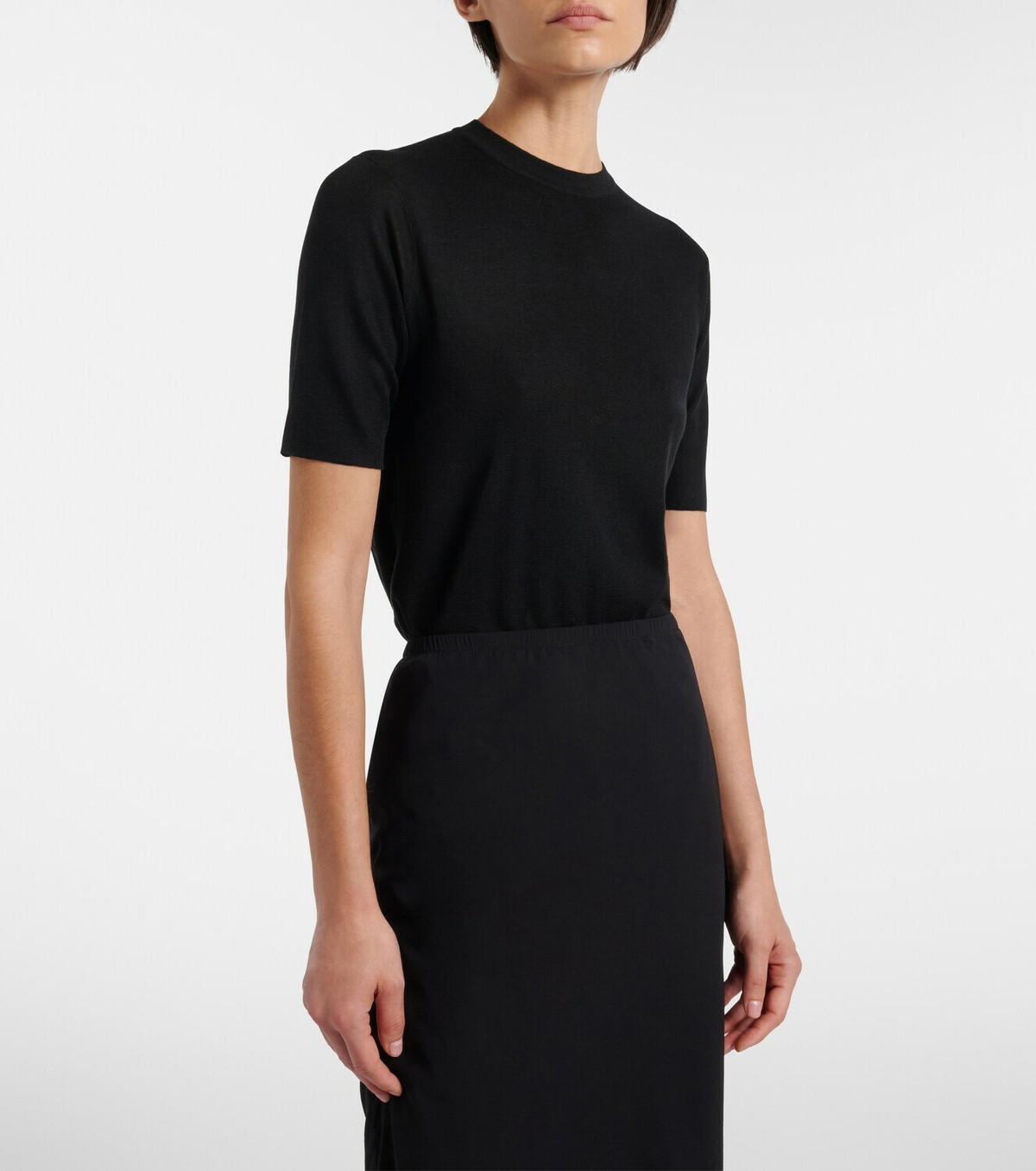 The Row Ozzi silk-blend T-shirt