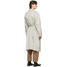 Lemaire Off-White Belted Overcoat