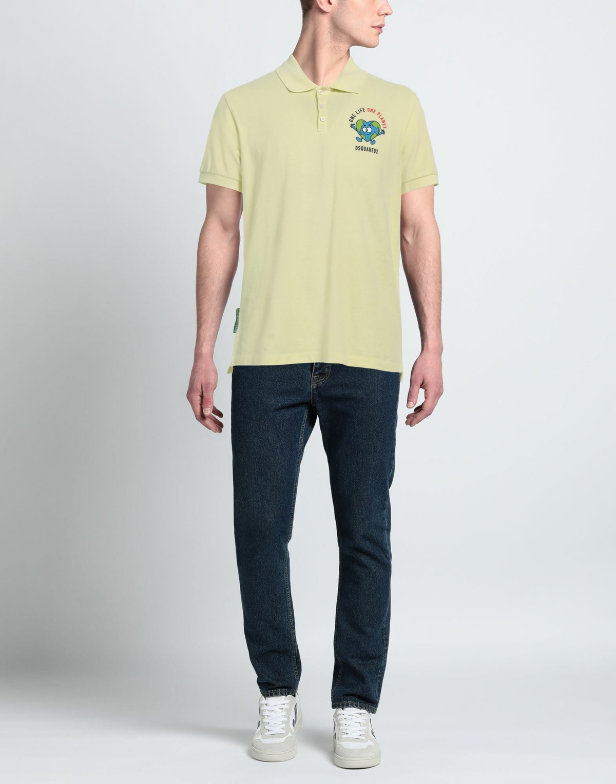 Dsquared2 Mens Polo shirt Pastel in Yellow