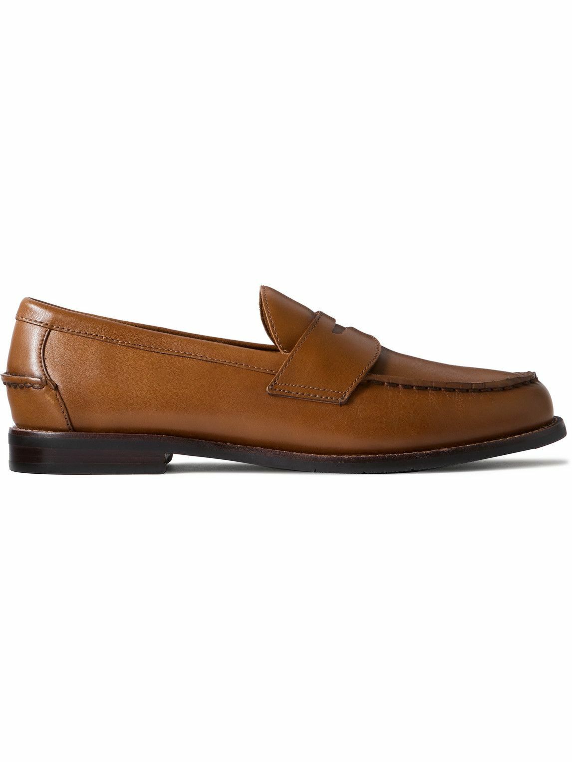 Polo Ralph Lauren - Alston Leather Penny Loafers - Brown  display picture 1