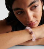 Octavia Elizabeth Orb 18kt gold bracelet with quartz and sapphires