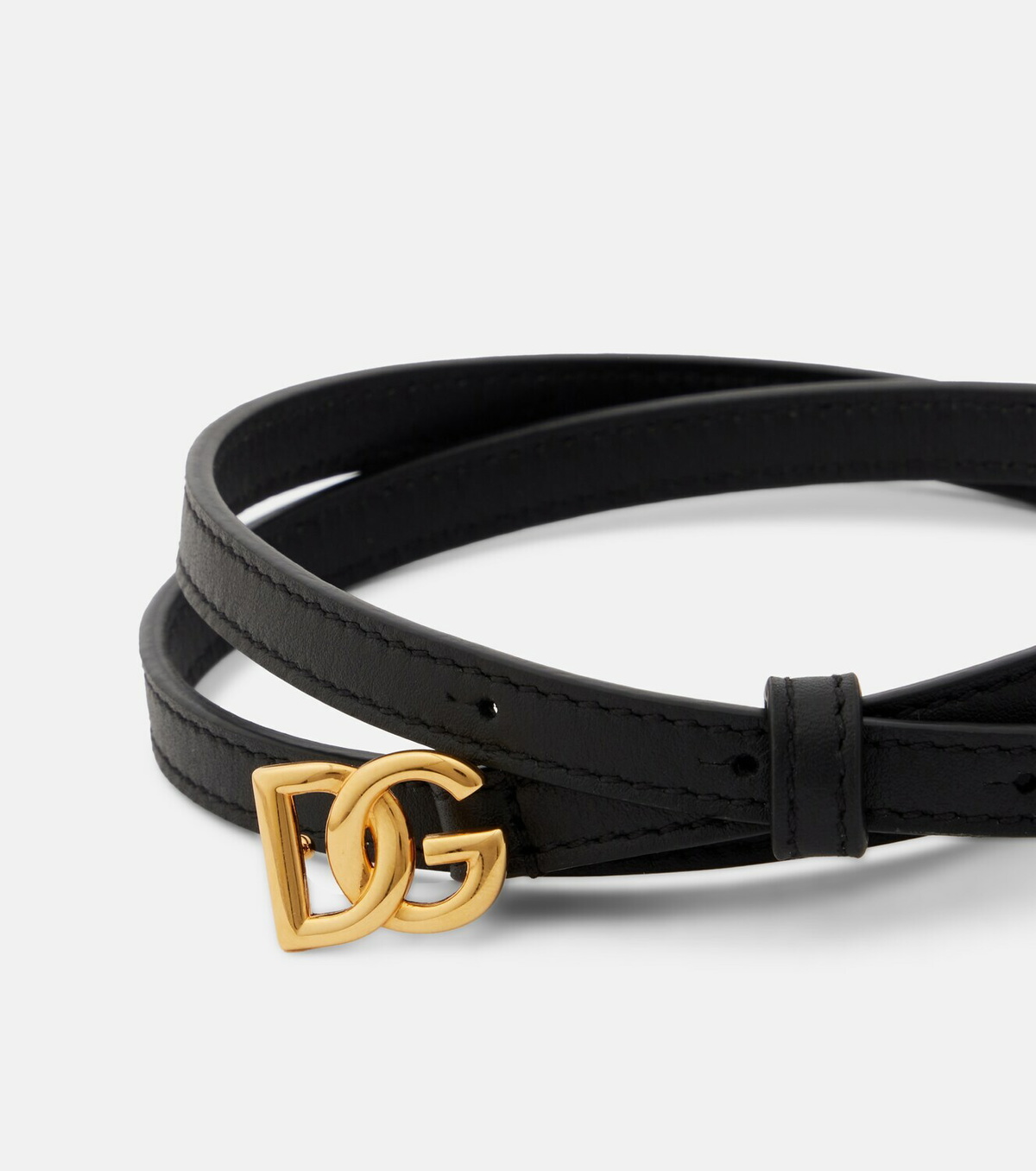 Dolce&Gabbana DG leather belt