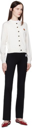 Kenzo Off-White Kenzo Paris 'Kenzo Pop' Embroidered Crewneck Cardigan