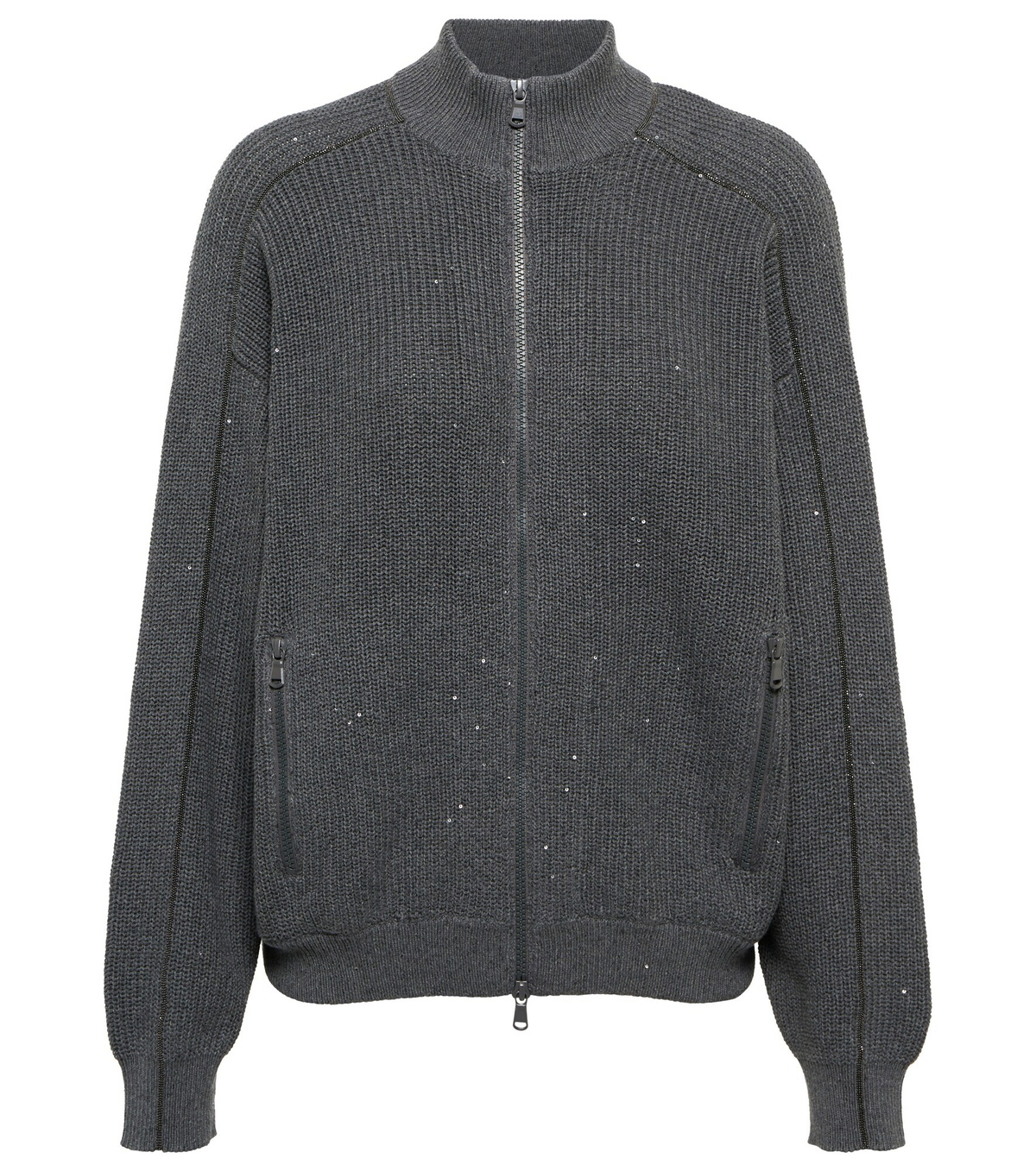 Cardigan Brunello Cucinelli Pailleté Ceinturé Taille S/M Neuf Sans étiquettes