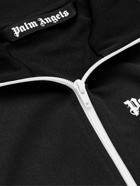 Palm Angels - Logo-Print Striped Shell Track Jacket - Black