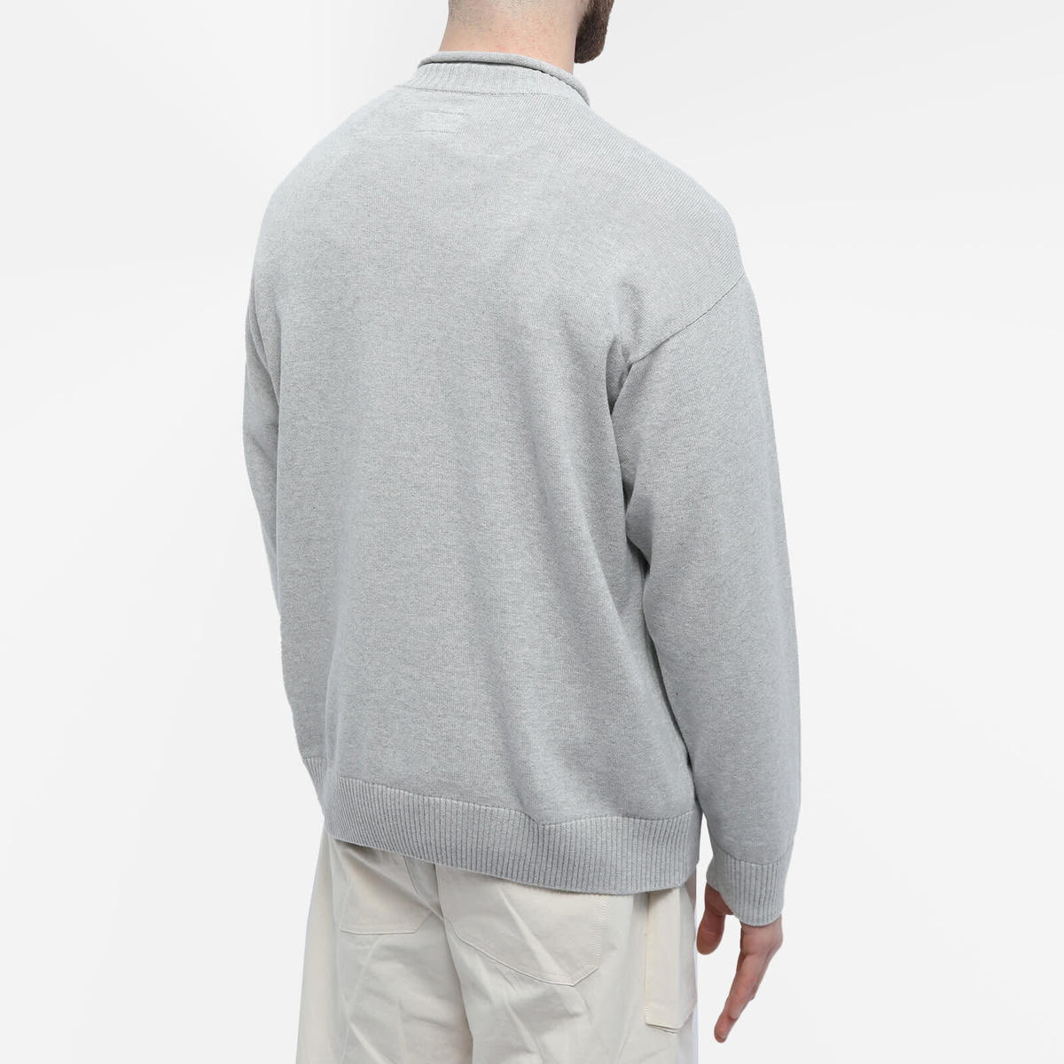 Arpenteur Men's Dock Sweater in Grey Melange Arpenteur