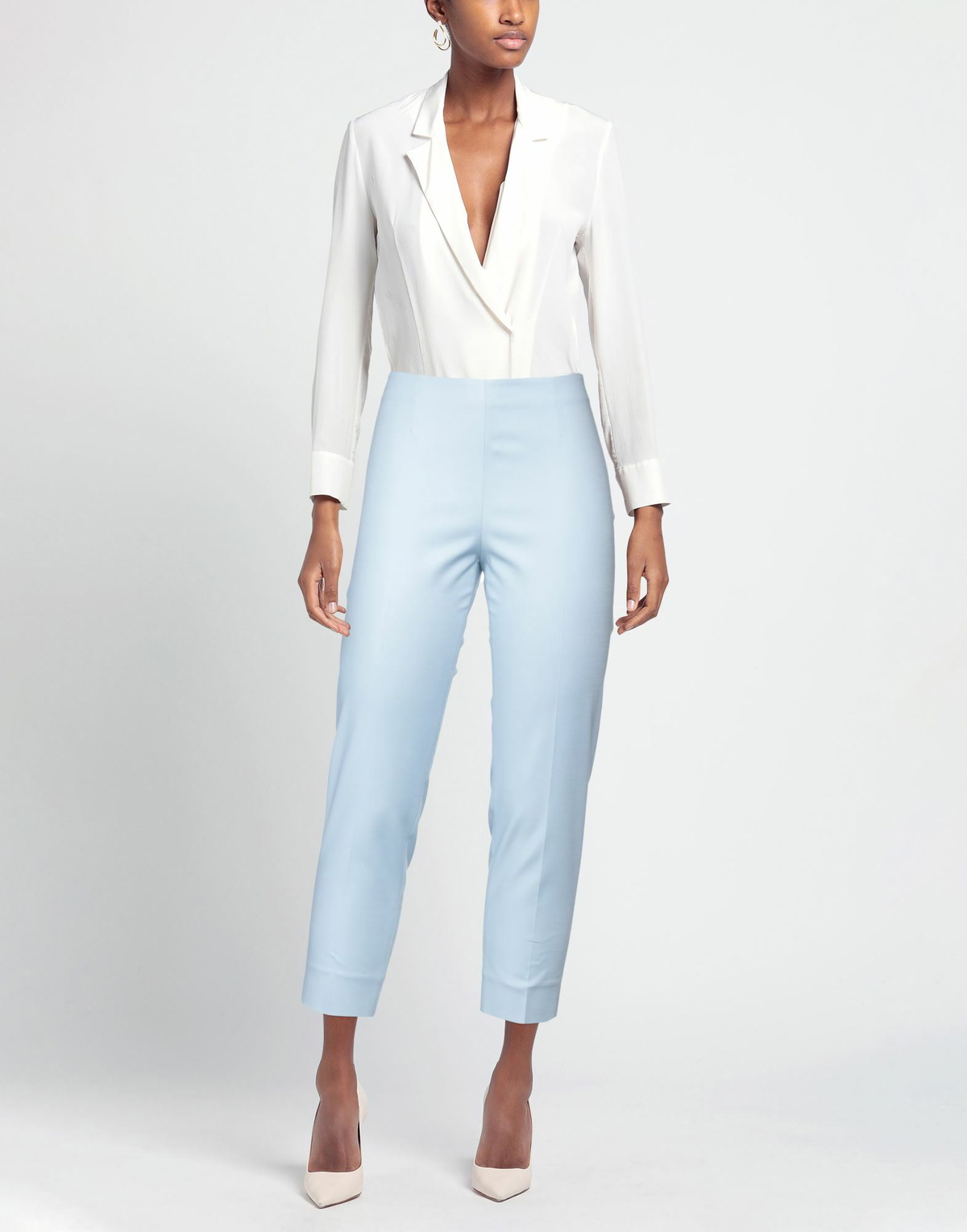 Peserico Womens Pants Sky in Blue