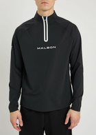 Malbon Performance Logo Stretch-jersey top Black