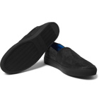 Balenciaga - Cracked-Nubuck Slip-On Sneakers - Men - Black