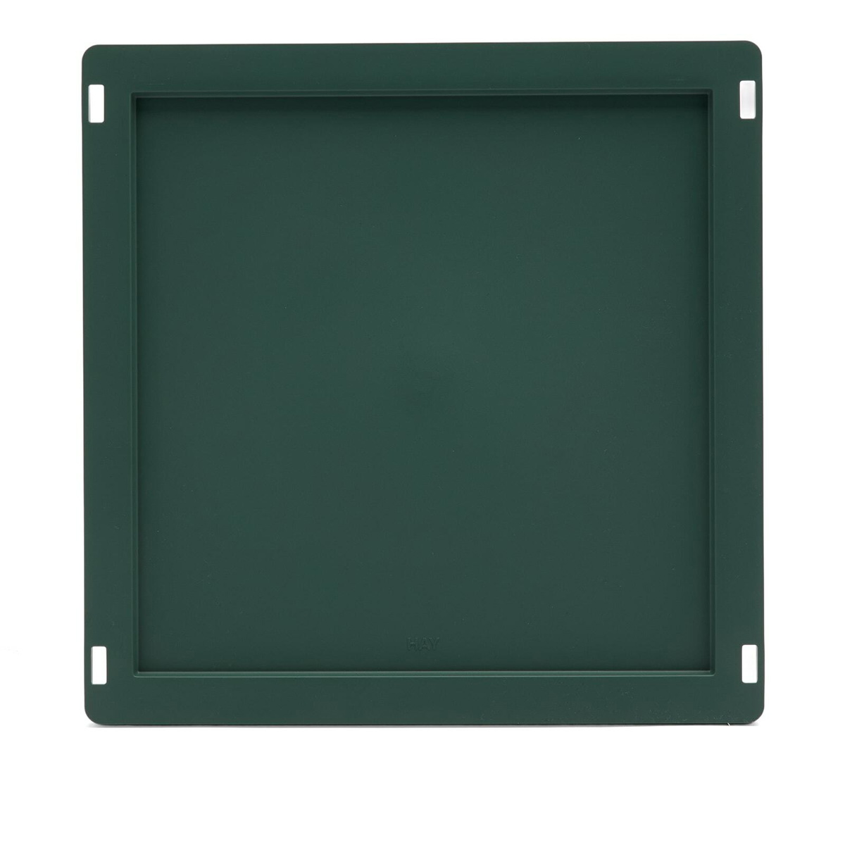 HAY Medium Square/Cube Recycled Colour Crate Lid in Dark Green 