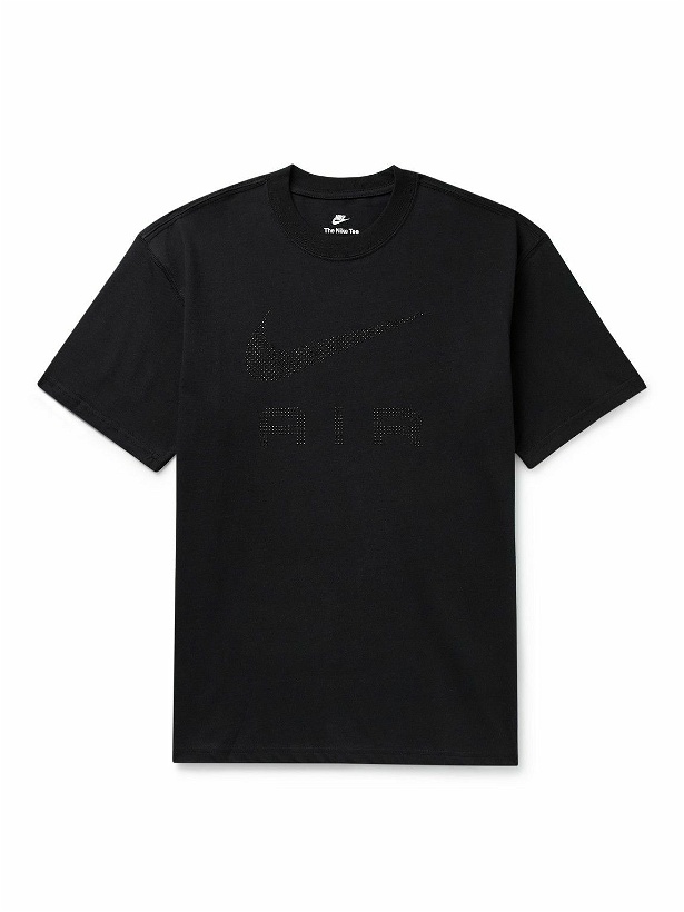 Photo: Nike - NSW Air Logo-Print Cotton-Jersey T-Shirt - Black