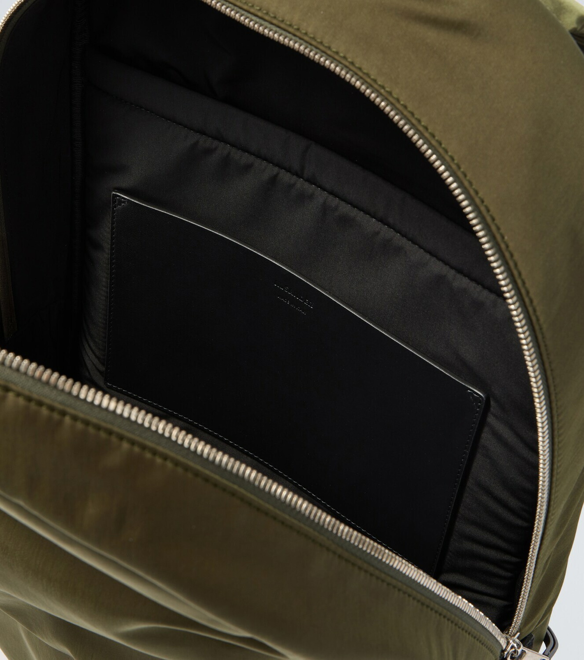 Jil Sander Leather-trimmed backpack