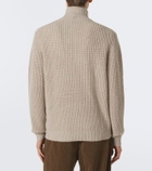 Allude Wool and cashmere half-zip sweater