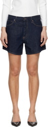 AGOLDE Navy Leith Denim Shorts