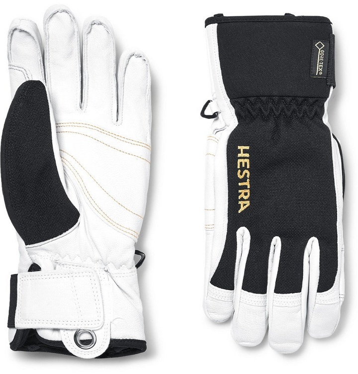 Photo: Hestra - Army Two-Tone Leather and GORE-TEX Ski Gloves - Men - White