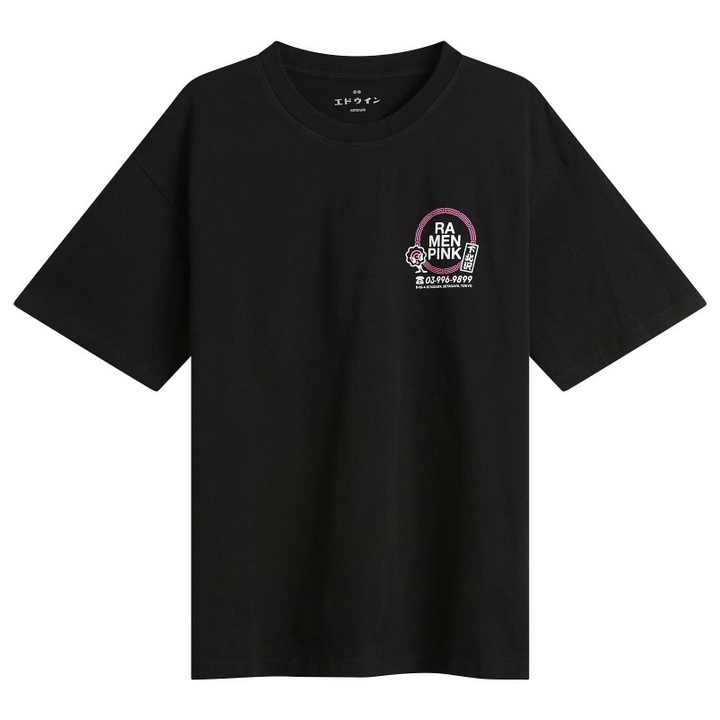 Photo: Edwin Men's Ramen Pink TS in Black