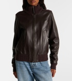 Proenza Schouler Elenora wool-trimmed leather jacket