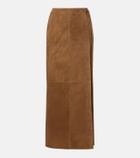 Nour Hammour Leather wrap skirt