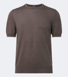 Fedeli Knitted linen and cotton sweater