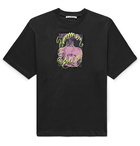 Acne Studios - Printed Cotton-Jersey T-Shirt - Black