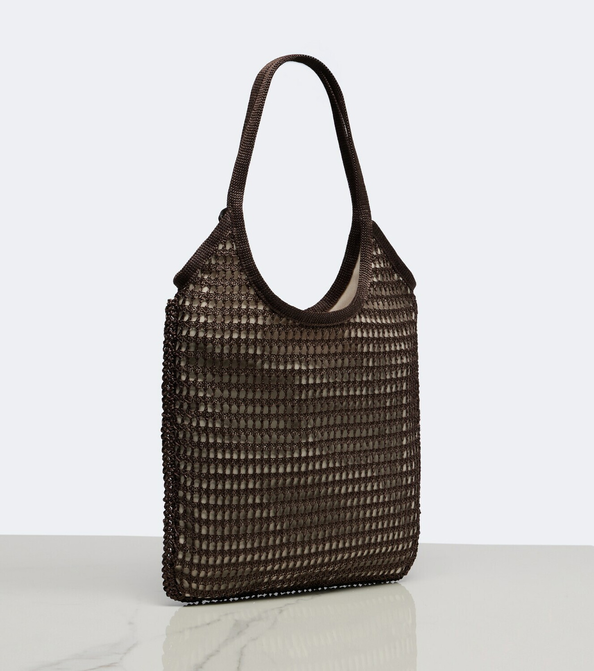 Miu Miu Ivy crochet raffia-effect shopper