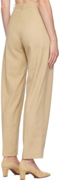 GIA STUDIOS Beige Cocoon Trousers