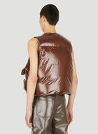 Pillow Sleeveless Jacket in Brown